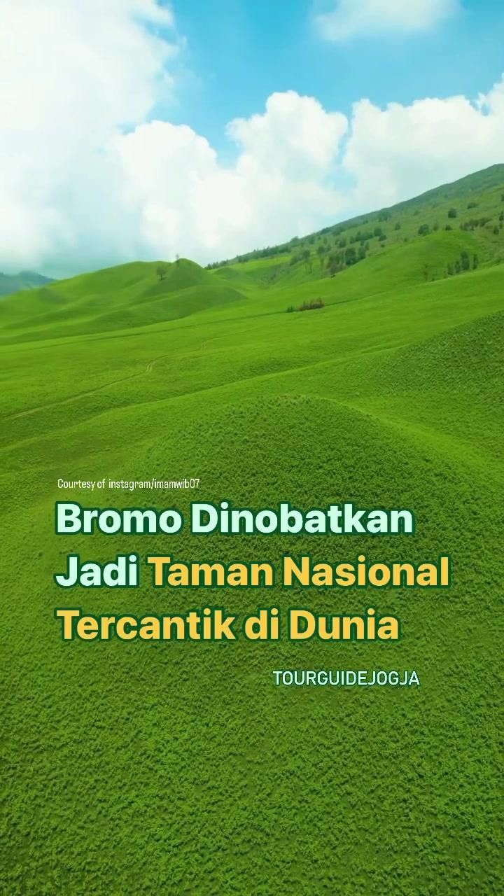 VIDEO: Bromo dinobatkan jadi Taman Nasional Tercantik di Dunia, Ini Potretnya