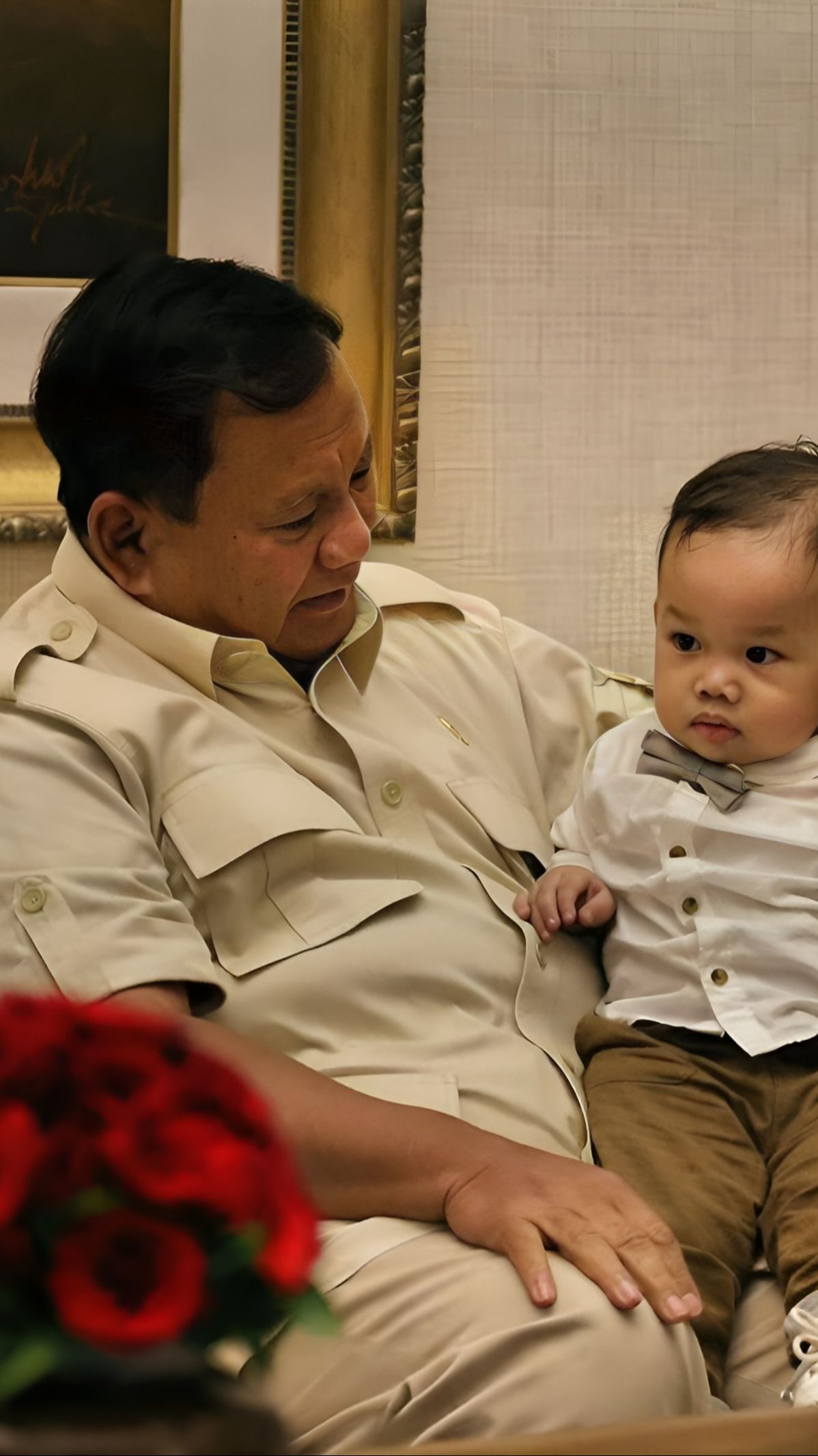 VIDEO: Momen Lucu Pertemuan Prabowo dan Bayi Jenius Kenneth 'Kenkulus', Terima Sun Gemas Jelang Pulang