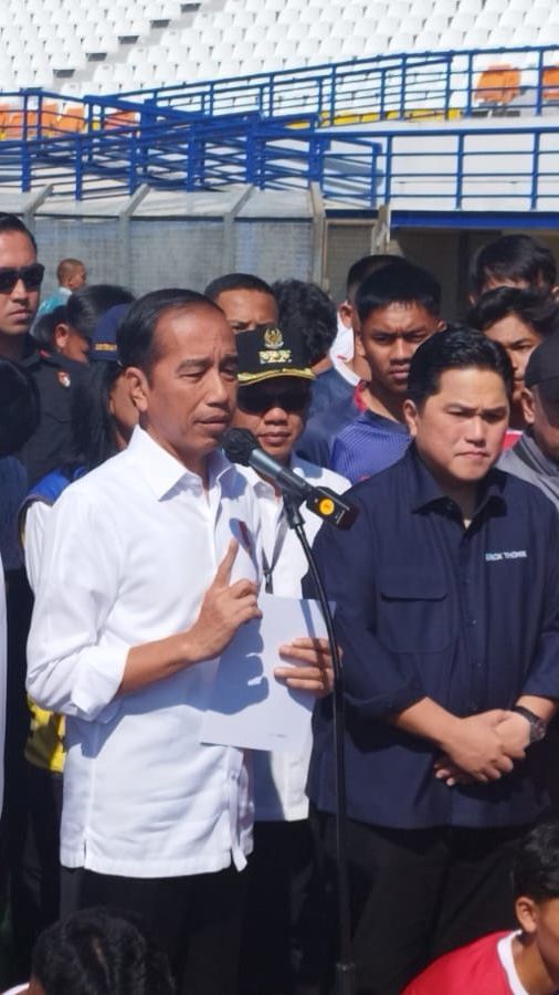 Jokowi Bicara Renovasi Stadion Si Jalak Harupat, Tunggu Keputusan FIFA untuk Jadi Venue Piala Dunia U-17