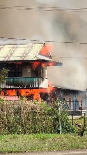 Kondisi Dogiyai Berangsur Kondusif, TNI-Polri Kumpulkan Tokoh Masyarakat Pasca-Kerusuhan