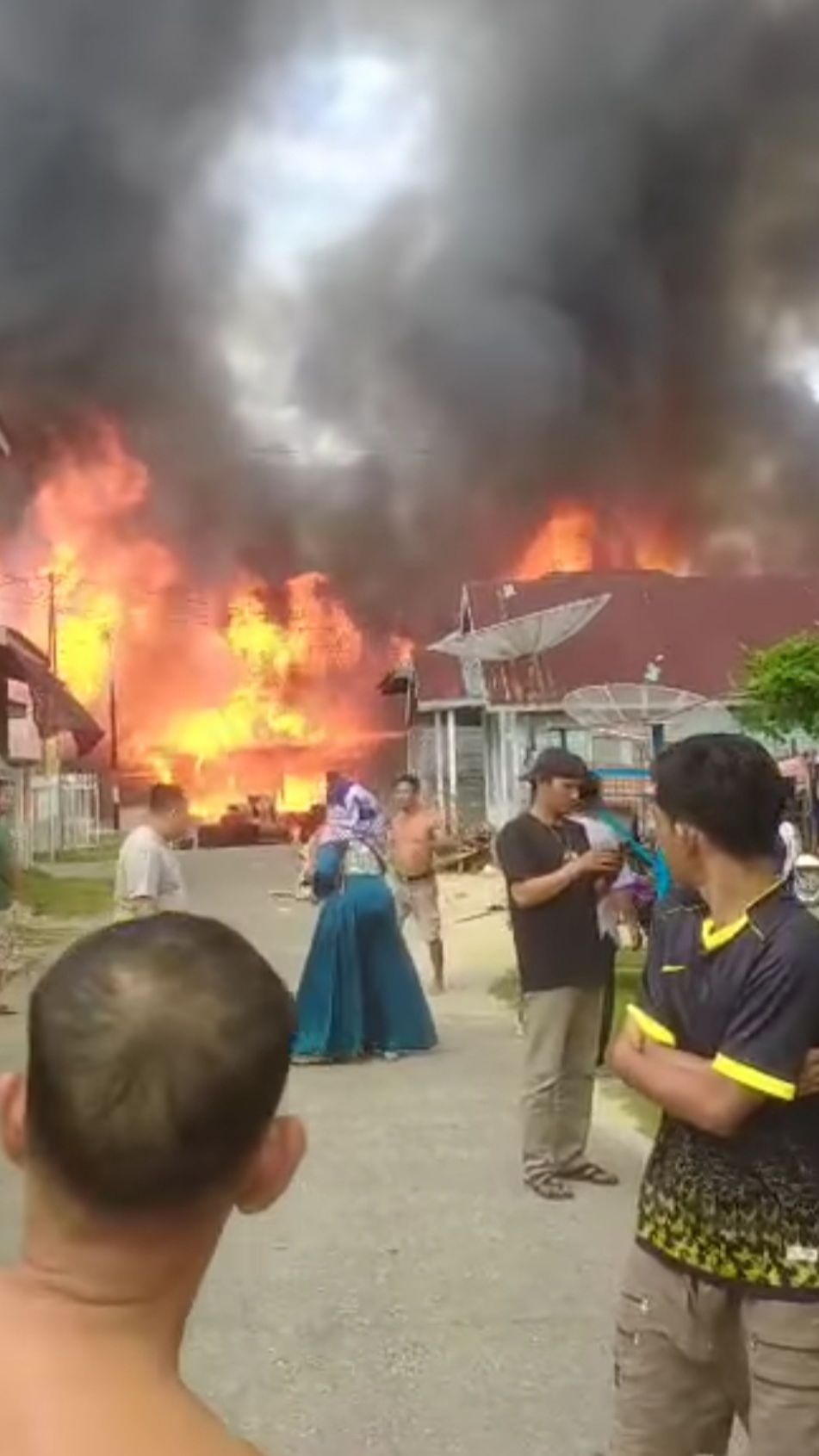 30 Rumah di Rokan Hilir Diamuk Si Jago Merah, Kebakaran Terjadi Jelang Waktu Salat Jumat