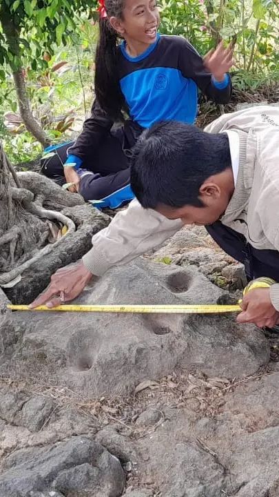 Potret Batu Dakon Zaman Megalitikum di Banyuwangi, Ada di Kawasan Sekolah