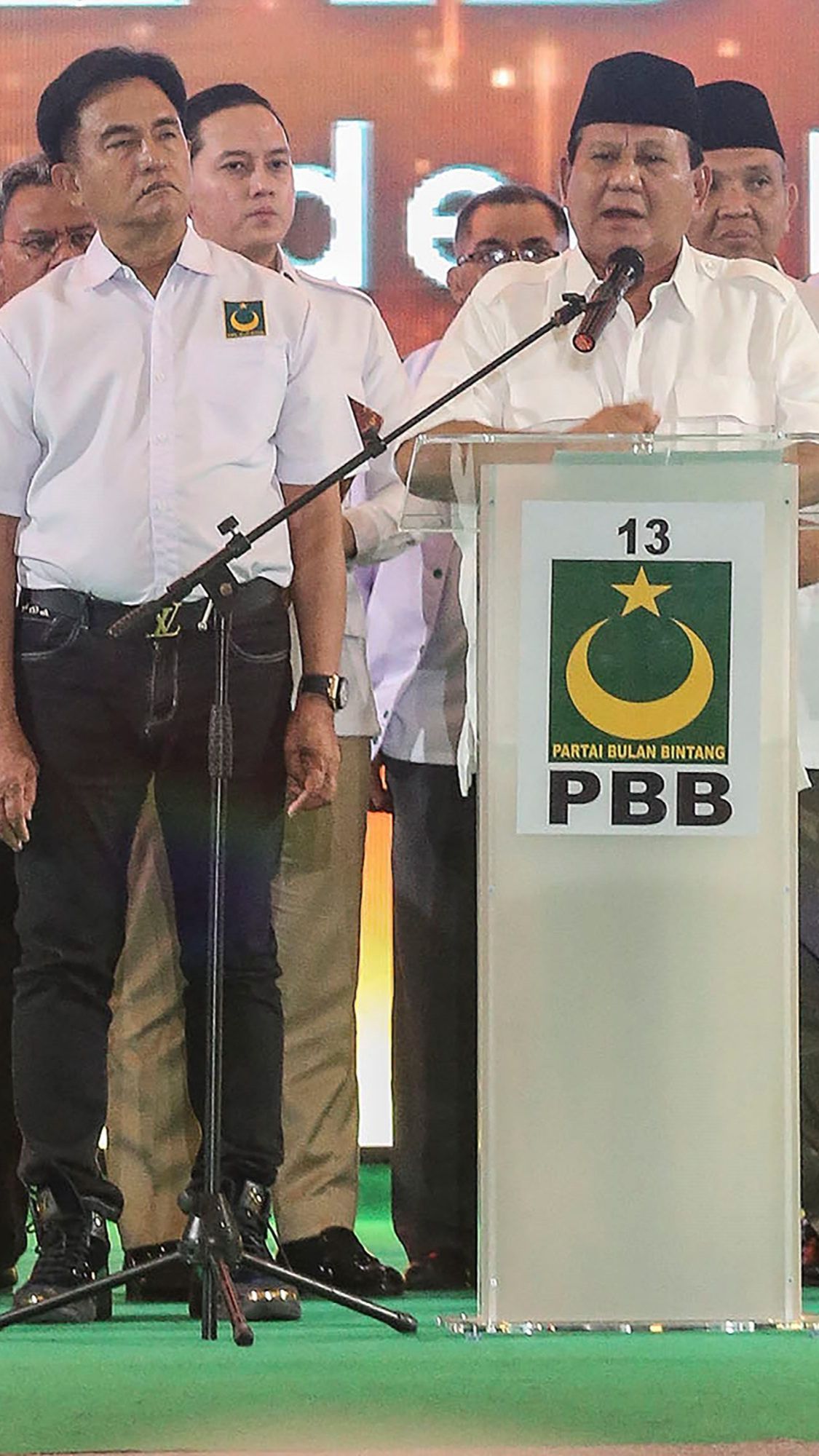 FOTO: Momen Partai Bulan Bintang Deklarasi Mendukung Prabowo Subianto Capres 2024