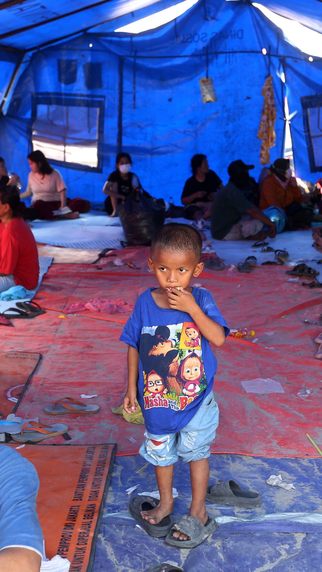 FOTO: Potret Prihatin Nasib Anak-Anak yang Jadi Korban Musibah Kebakaran di Penjaringan