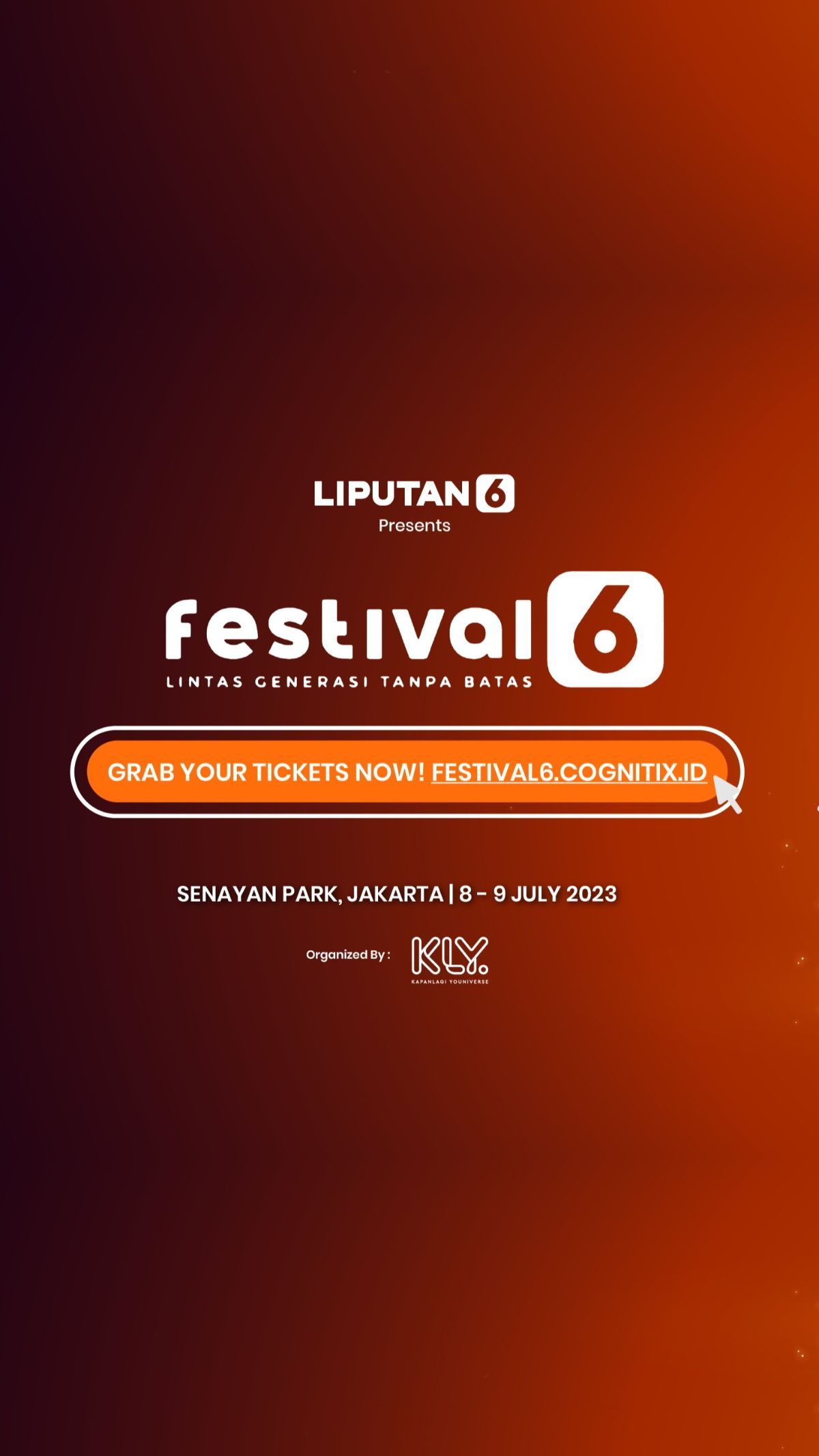 Tiket Konser Festival6 Hampir Habis Terjual, Dapatkan Sekarang Juga!