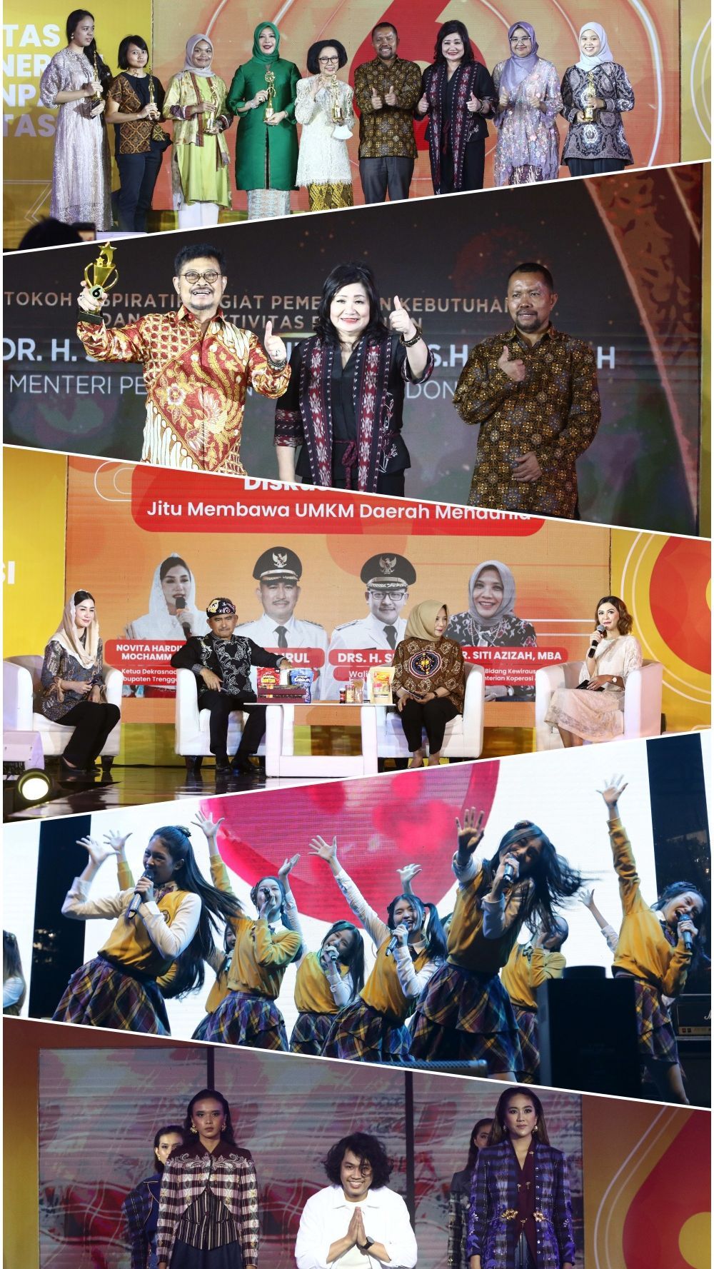 FOTO:  Festival 6 2023 Penuh Warna, Dimulai Penyerahan Penghargaan Tokoh Inspiratif, Fashion hingga Konser Musik, Yuk Simak Selengkapnya!