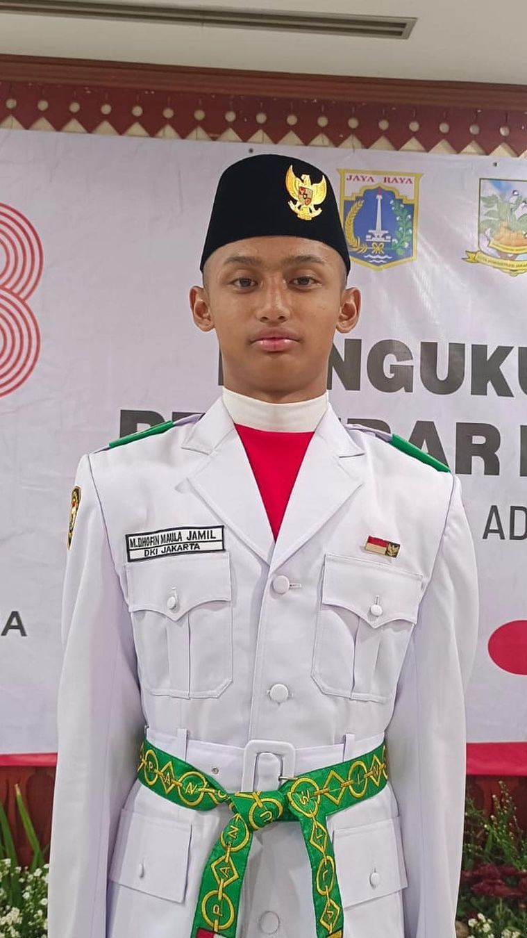 Terpilih Jadi Paskibraka Kota Jaksel, Intip Potret Terbaru Dhofin Anak Ibnu Jamil yang Makin Gagah