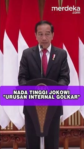 Nada Tinggi Jokowi Ditanya Isu Golkar: Tak Ada Hubungannya Dengan Kita!