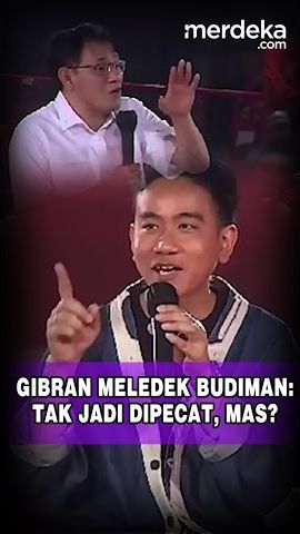 Gibran Meledek Budiman: Tak Jadi Dipecat, Mas?