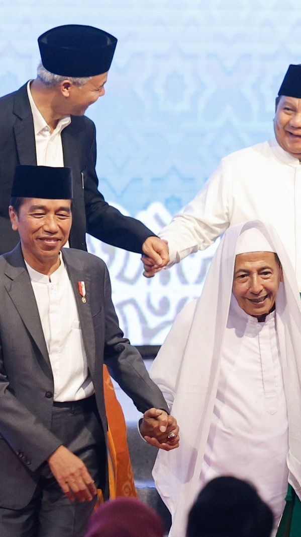 Dipimpin Jokowi, Prabowo dan Ganjar Bertemu Habib Lutfi Bin Yahya