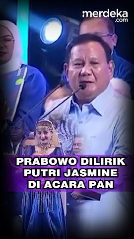 Prabowo Dilirik Putri Jasmine di Acara PAN