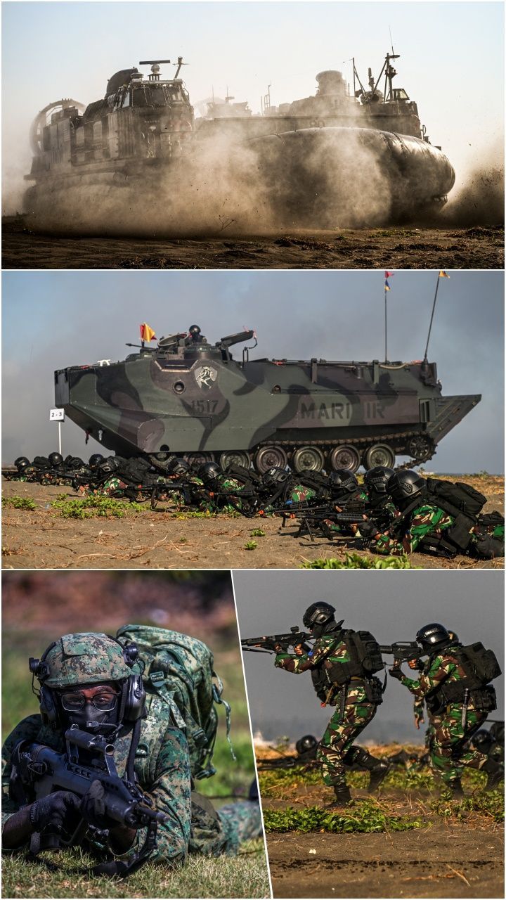 FOTO: Super Garuda Shield 2023, Ribuan Tentara Indonesia, AS, Singapura, Jepang hingga Inggris Unjuk Gigi dalam Latihan Perang di Situbondo