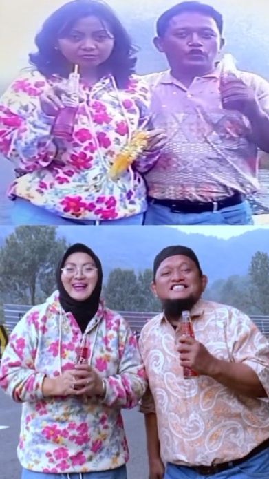 Buktikan Cintanya Tak Pudar, Pasangan Paruh Baya Ini Nostalgia Pakai Baju yang Sama saat Awal Tahun Keduanya Nikah