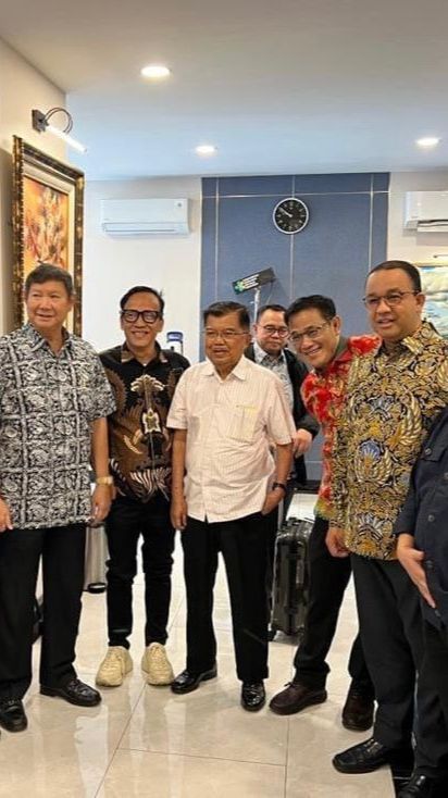 Beredar Foto Anies-Jusuf Kalla dan Adik Prabowo, Begini Penjelasannya