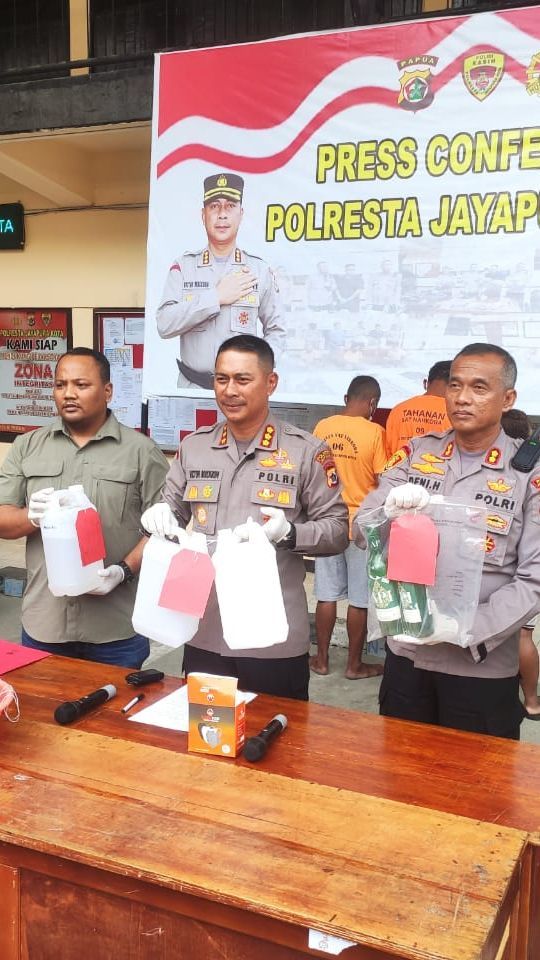 Pesta Miras Oplosan Berujung Maut, 4 Warga Jayapura Tewas dan 3 Orang jadi Tersangka