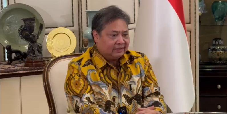 Mundur dari Kursi Ketum Golkar, Airlangga Disambangi Petinggi Parpol di Widya Chandra