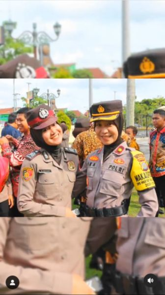 Kompol Ika Shanti Wakapolres Muda Bantu Pasangkan Pangkat Anak Buah, Parasnya Malah jadi Sorotan