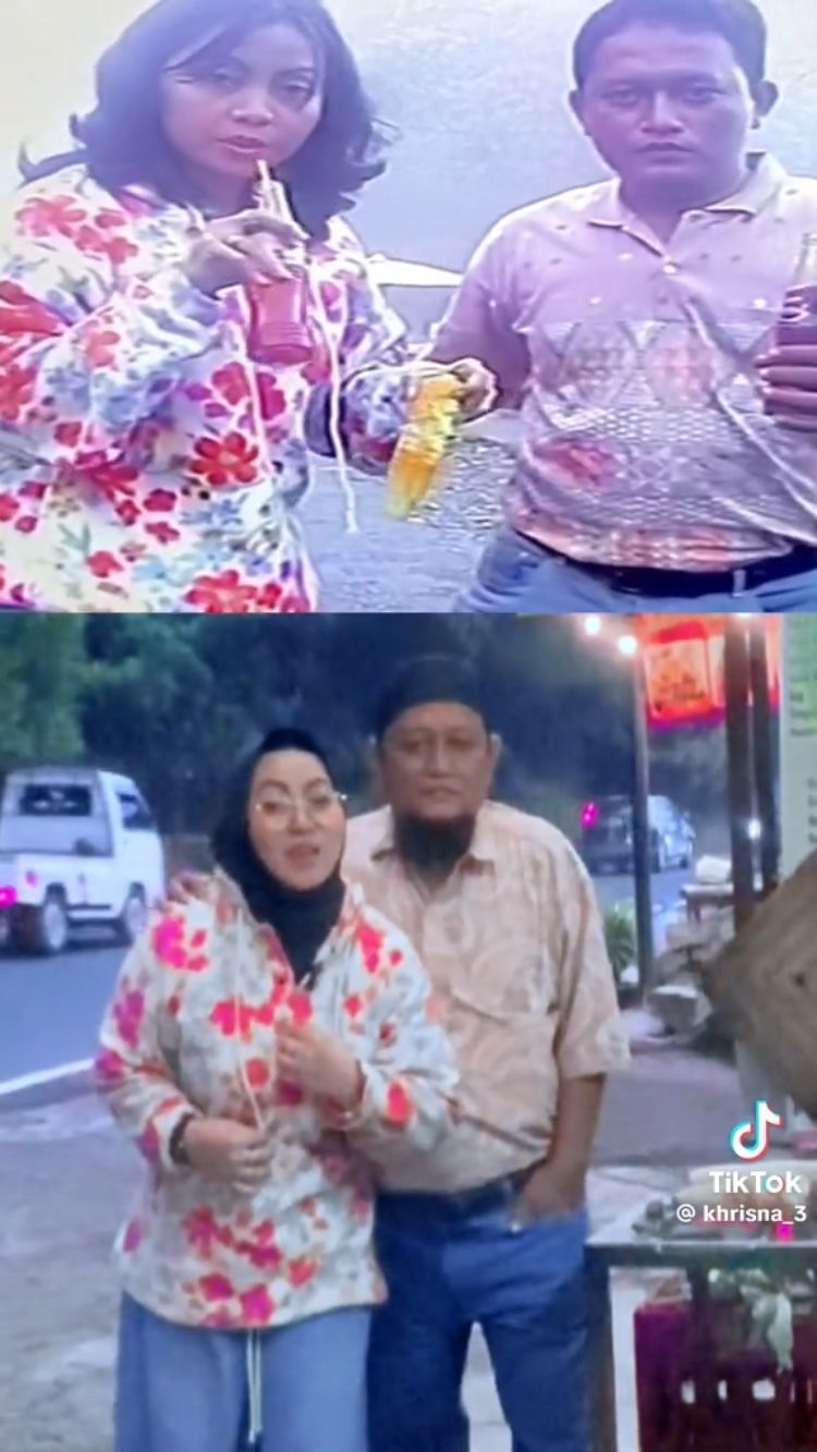 Pasutri Ini Buat Ulang Video Tahun 90-an dengan Tempat dan Baju yang Sama, Intip Deretan Potret Manisnya