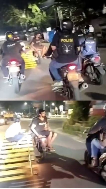 Aksi Personel Polrestabes Medan Amankan Terduga Pelaku Pencurian Pagar Besi, Curi Perhatian Warganet