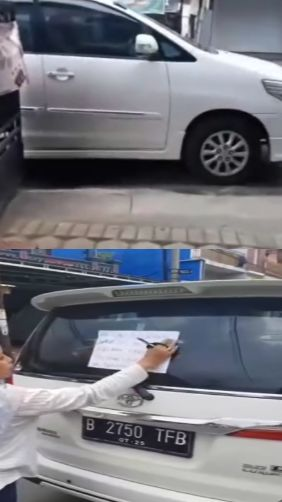 Viral Mobil Parkir Sembarangan di Depan Rumah Orang, Posisinya Menutup Tempat Jualan