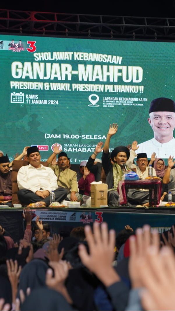 Puluhan Ulama dan Ribuan Warga Pekalongan Doakan Ganjar-Mahfud Menang Pilpres 2024