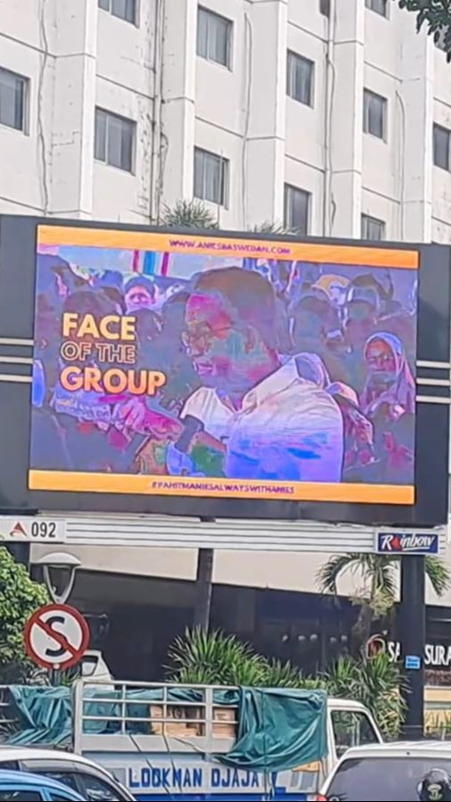 'Hilang' di Jakarta dan Bekasi, Iklan Videotron Anies Nongol di Surabaya