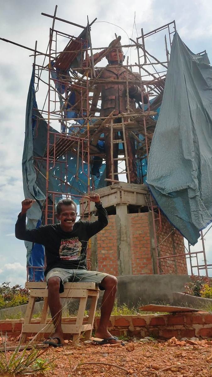 Sempat Viral, Ini Sosok di Balik Patung Bung Karno yang Kini Bentuknya Berubah