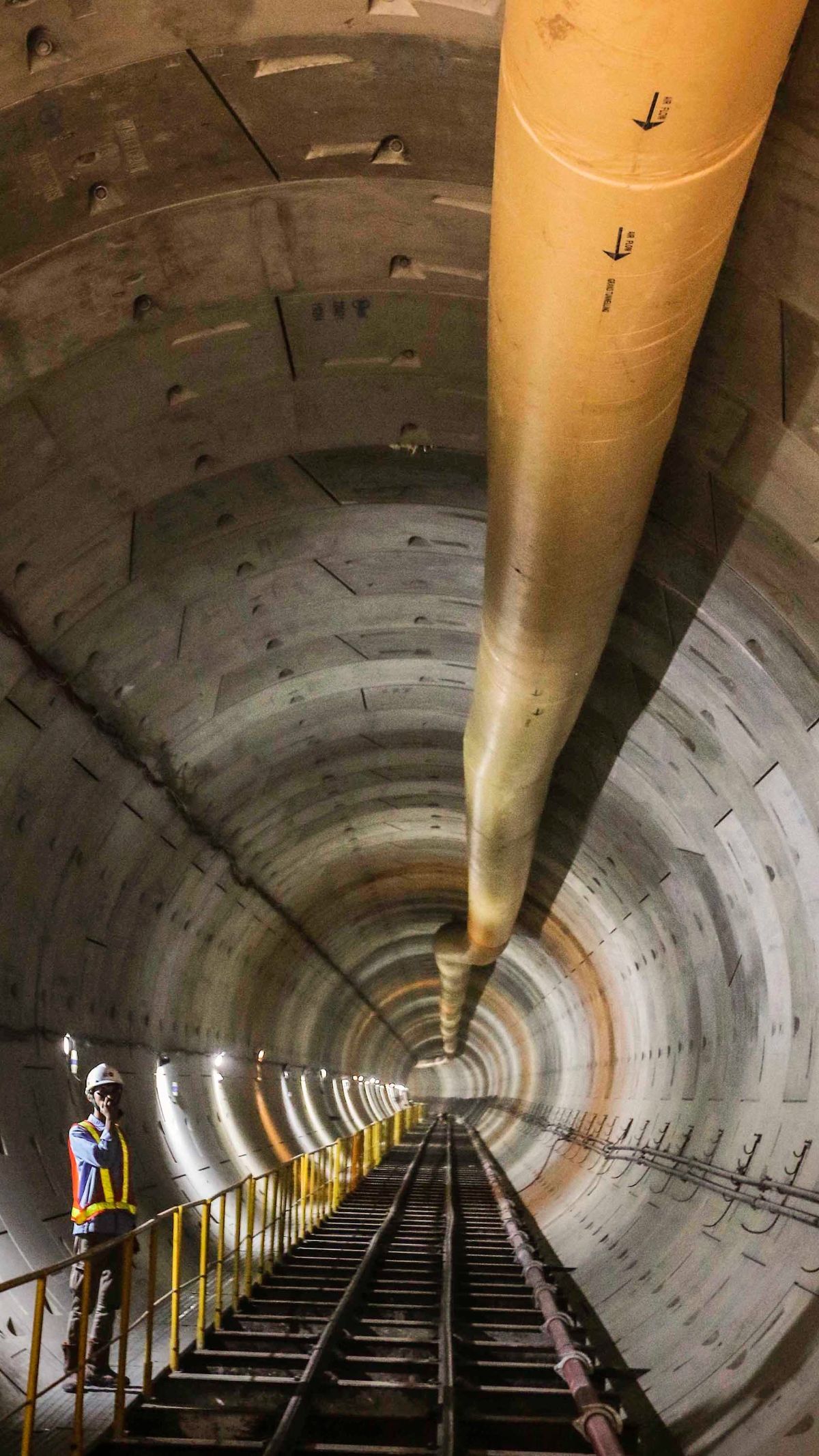 FOTO: Inilah Penampakan Terowongan Bawah Tanah MRT di Dekat Monas