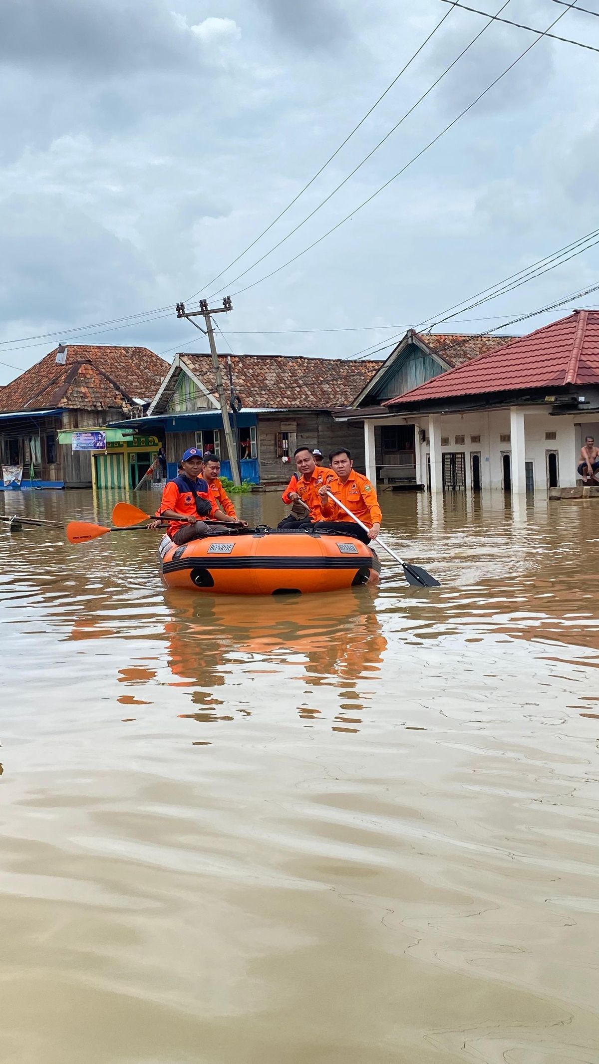 8 Jembatan Gantung Putus Akibat Banjir di Kabupaten Musi Rawas Utara