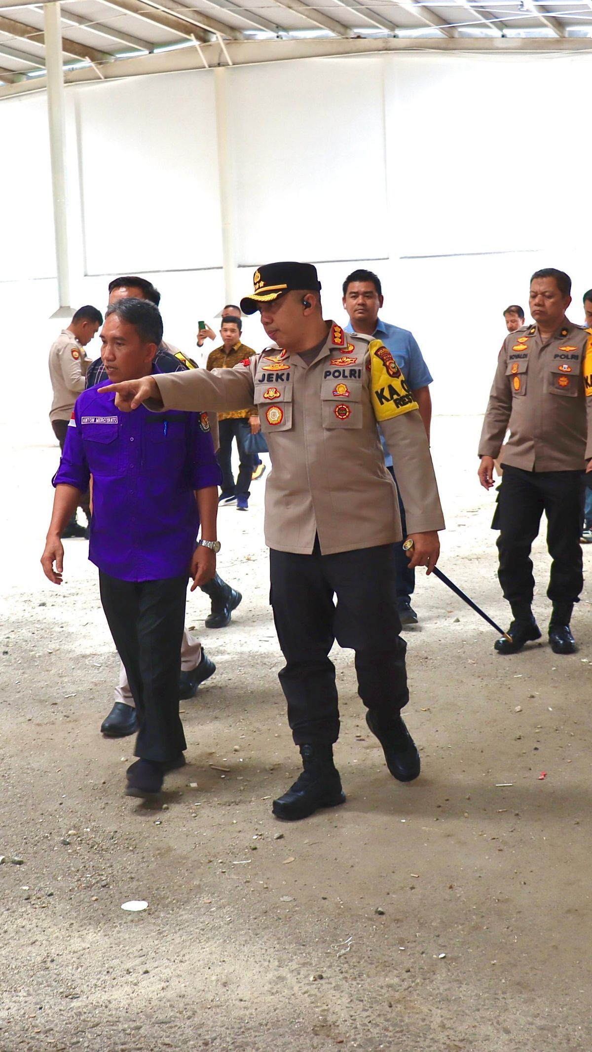 Jelang Pemilu, Kapolresta Pekanbaru Cek Gudang Logistik KPU