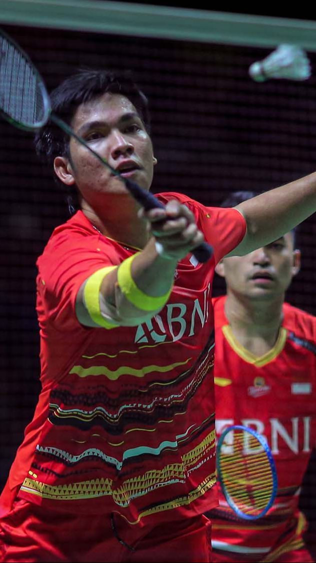 FOTO: Tumbangkan Ganda Denmark, Leo/Daniel Kunci Tiket ke Semifinal Indonesia Masters 2024