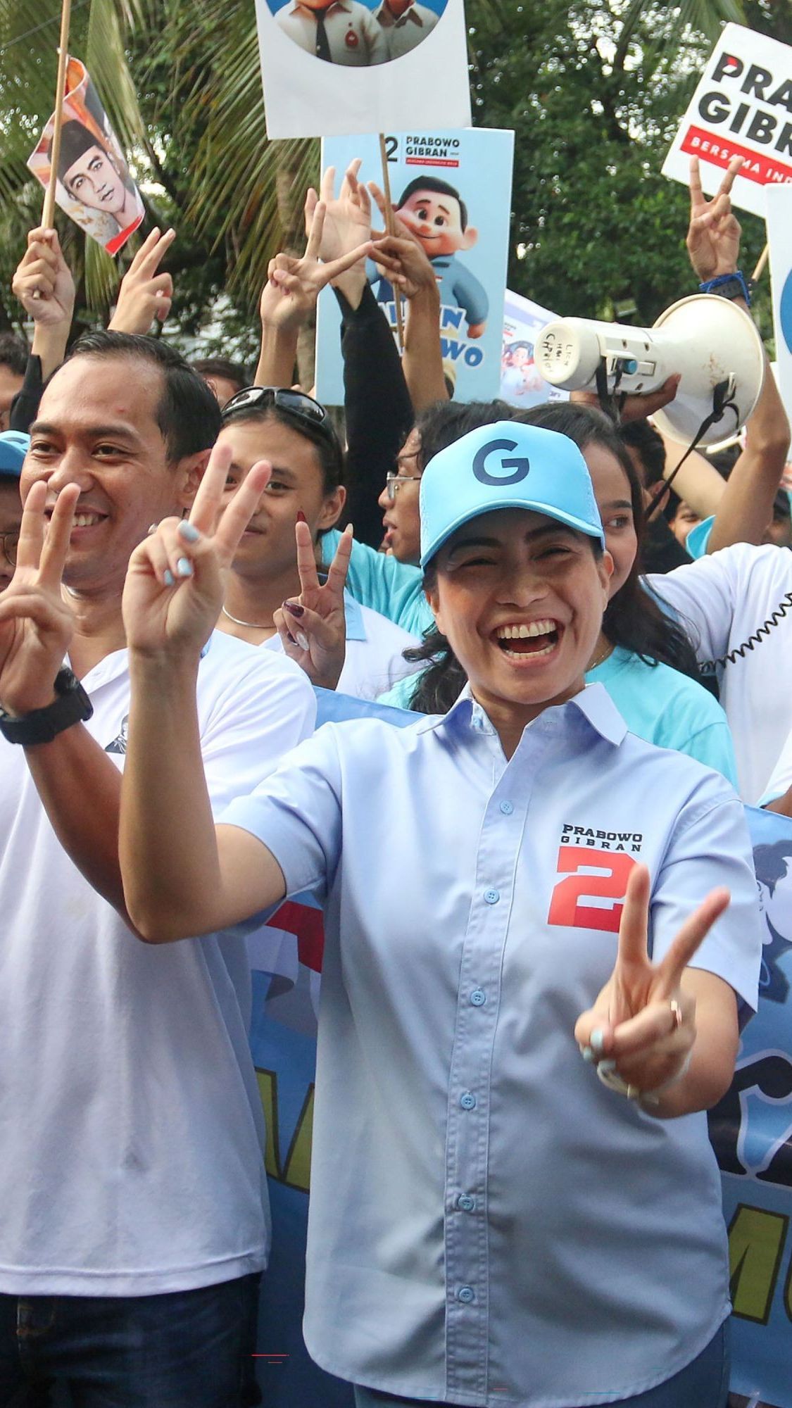 FOTO: Dukungan Relawan Pemuda Teman Gibran untuk Prabowo-Gibran Satu Putaran di Pilpres 2024 Kian Paten