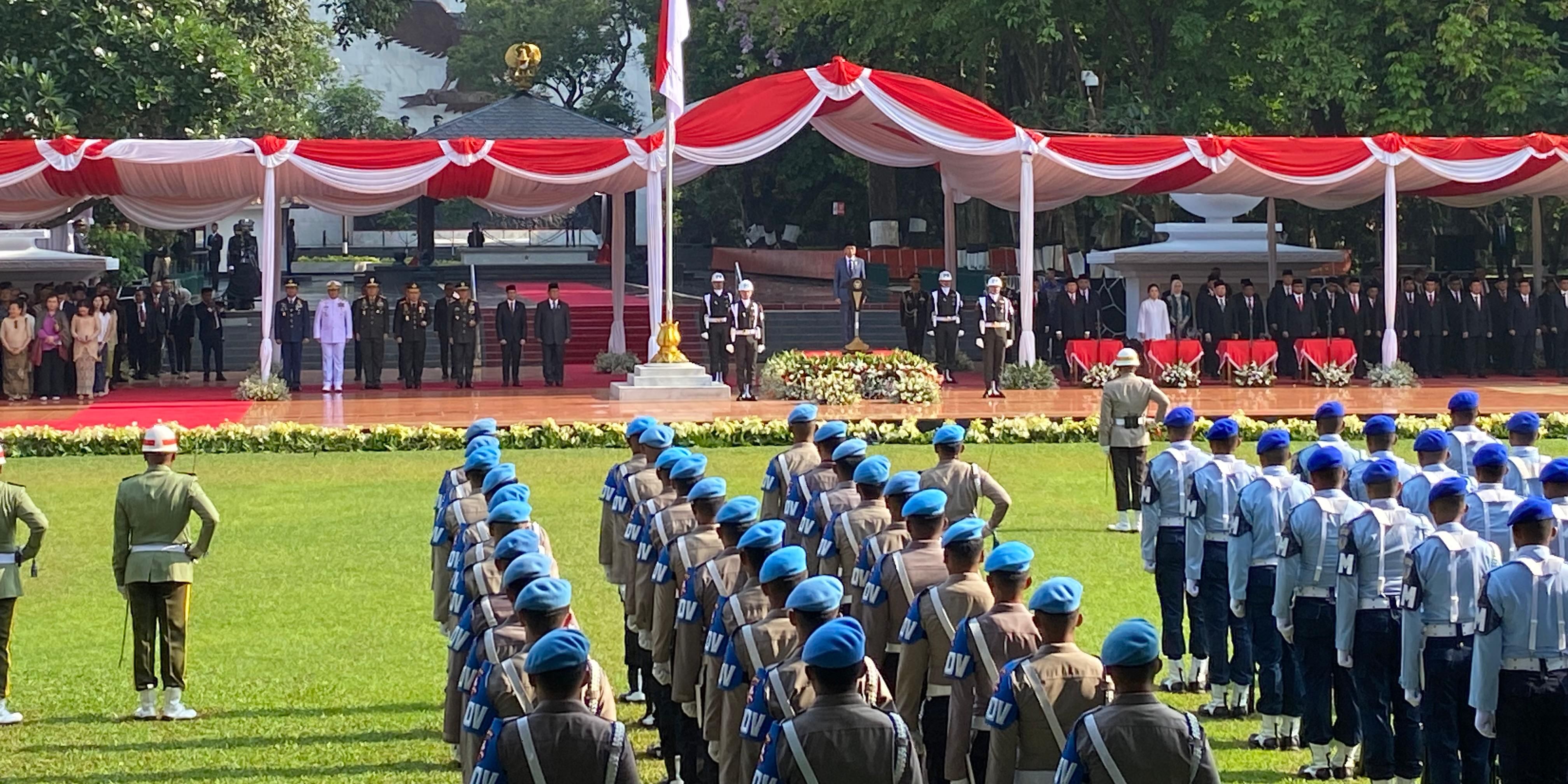 Jokowi Pimpin Upacara Hari Kesaktian Pancasila di Lubang Buaya