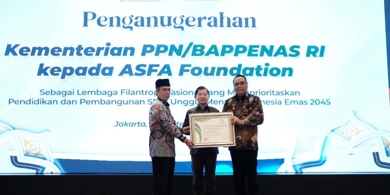 ASFA Foundation Raih Penghargaan dari Bappenas RI