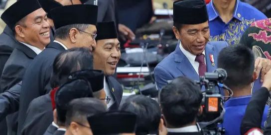 VIDEO: Resmi Dilantik, Momen Komeng Kaget Diajak Selfie Bareng Presiden Jokowi