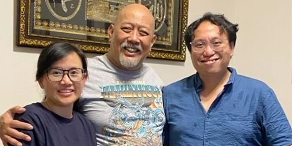 Bak Keluarga Kandung, Ini Potret Pertemuan Indro Warkop dengan Damar Anak Dono Lulusan S3 Nuklir