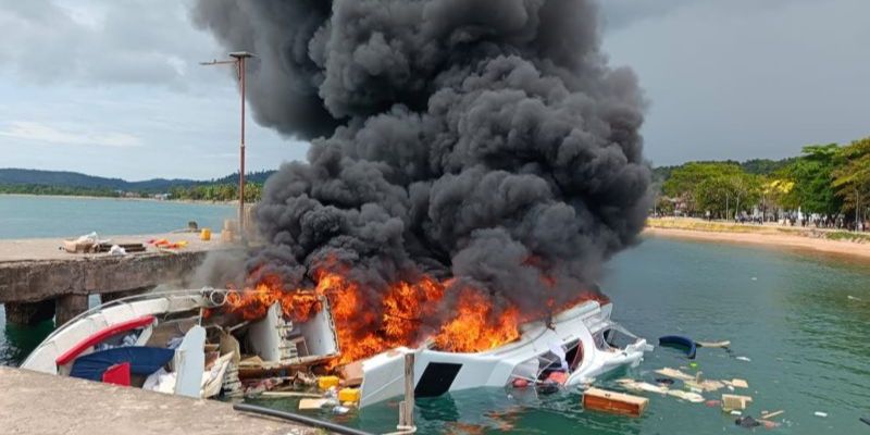 Penjelasan Basarnas Terkait Evakuasi Speedboat Cagub Maluku Utara Meledak dan Terbakar