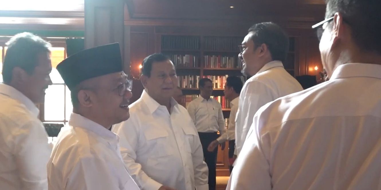 Mengintip Hangatnya Suasana Pembekalan di Rumah Prabowo, Para Calon Menteri Berbaju Putih