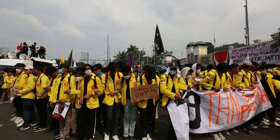 Mahasiswa Demo Depan Istana Siang Ini Jelang Jokowi Lengser, Begini Tuntutannya