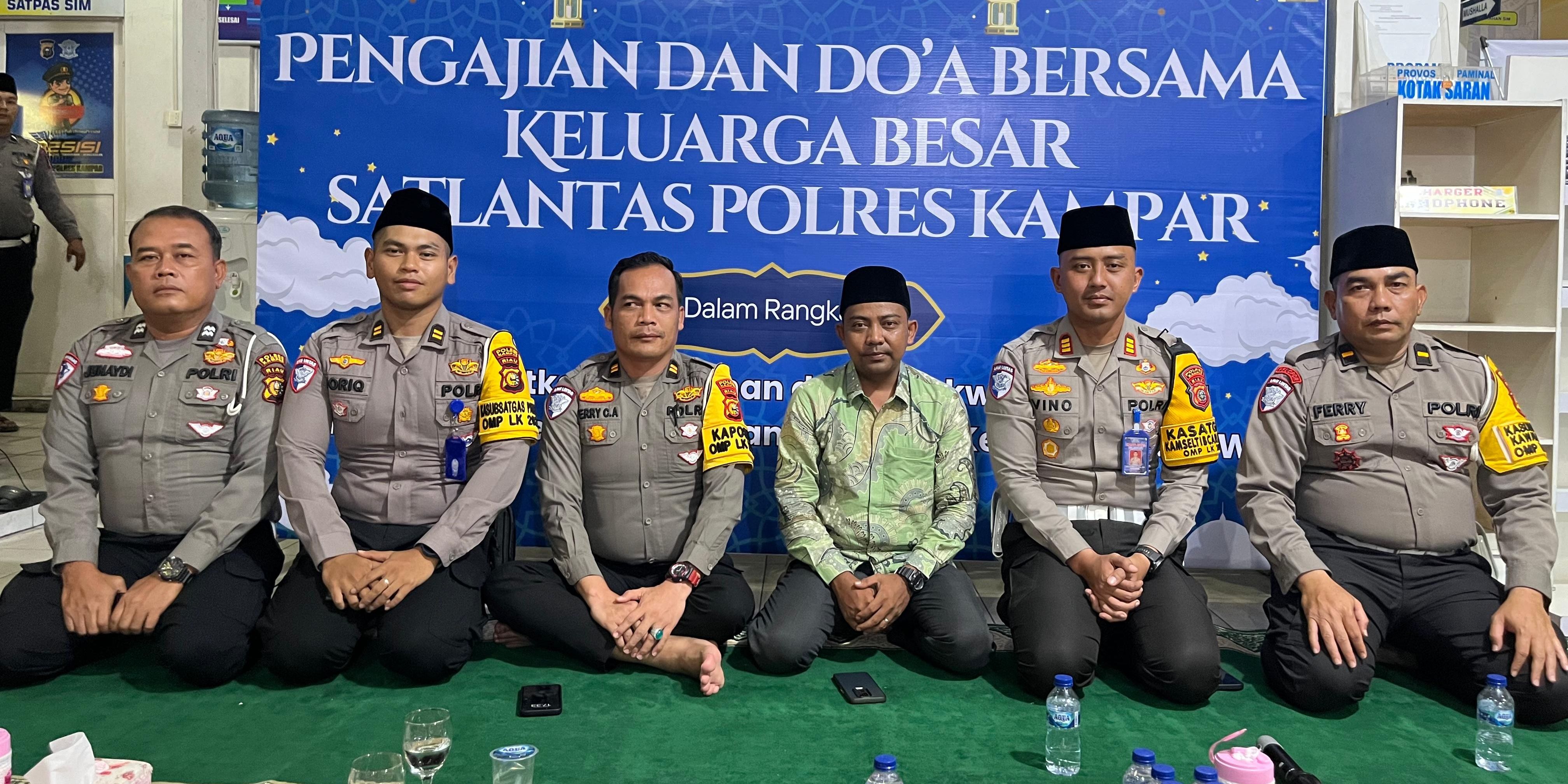 Satlantas Polres Kampar Gelar Doa Bersama, Berharap Pilkada Aman dan Kondusif