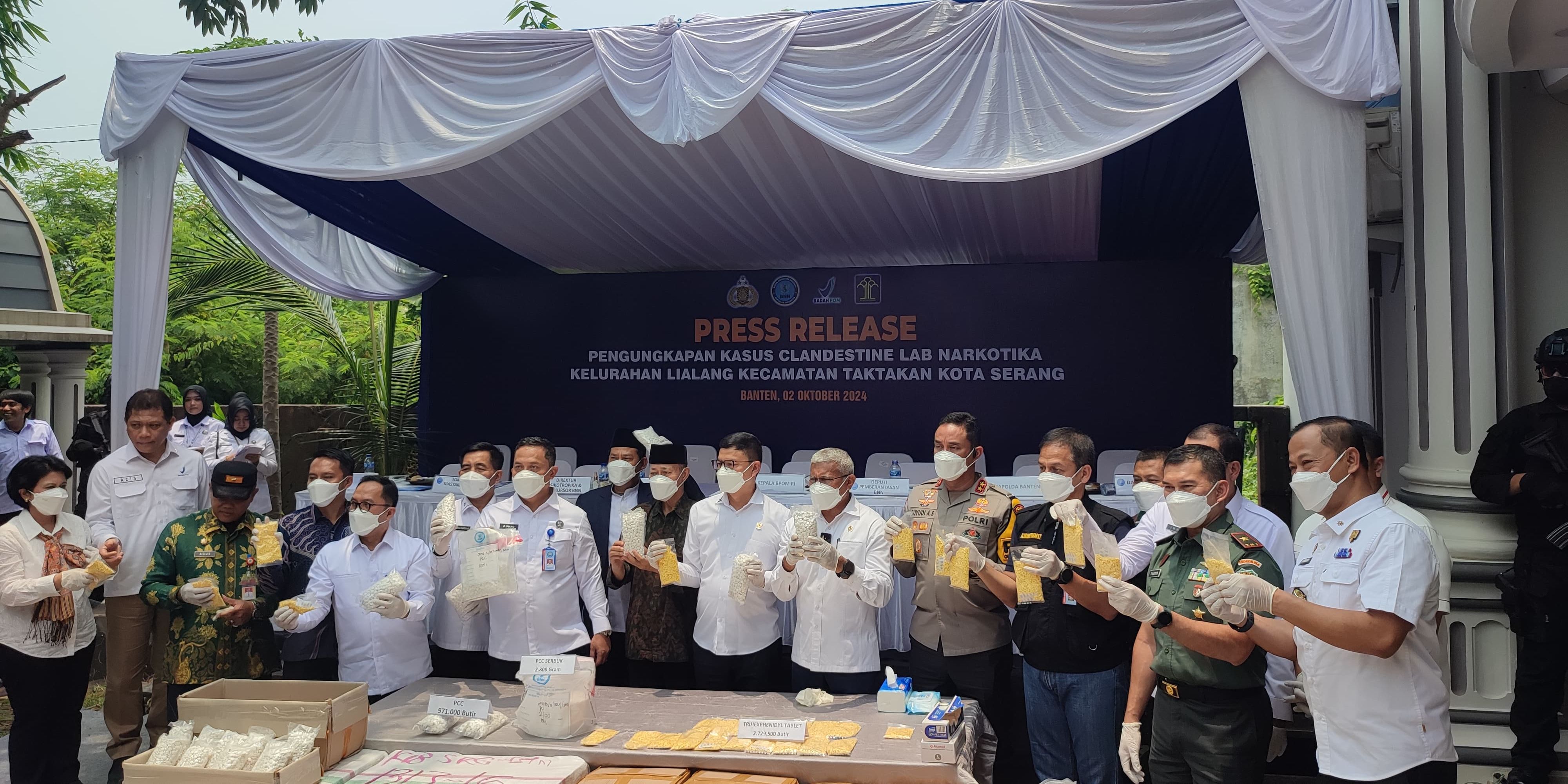 Laboratorium Narkoba di Rumah Mewah Serang Digerebek BNN, Segini Jumlah Narkoba yang Diproduksi