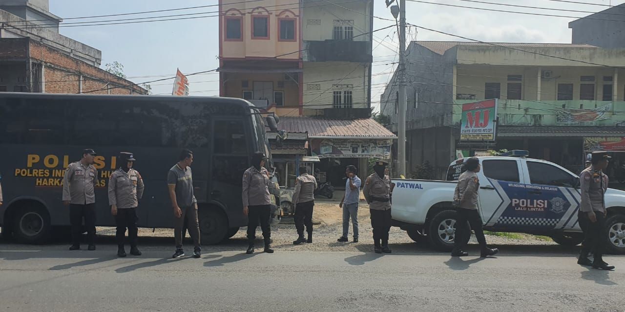 Jelang Pilkada dan Pelantikan Presiden, Polres Inhu Gelar Patroli di Banyak Lokasi