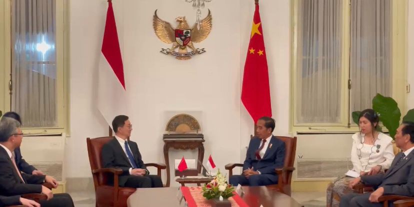 Malam Terakhir Jadi Presiden, Jokowi Masih Ladeni Pertemuan dengan Wapres China Han Zheng