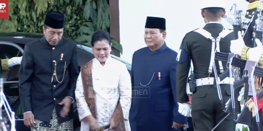 Kompak Pakai Baju Adat Betawi, Jokowi-Ma'ruf Amin Hadiri Pelantikan Prabowo-Gibran