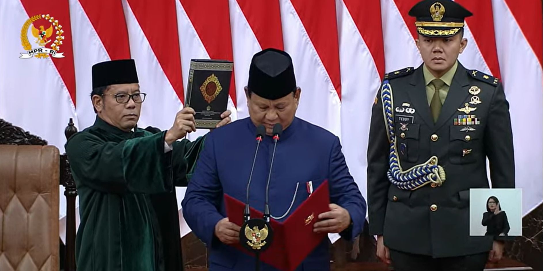 Presiden Prabowo Subianto Tidak Sebut Nama Megawati di Pembukaan Pidato Perdana