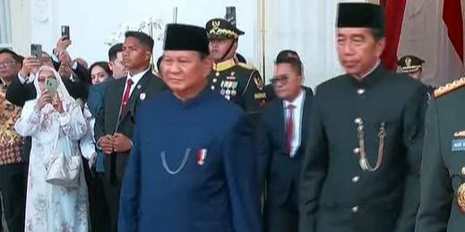 Prabowo-Gibran Tiba di Istana Merdeka, Disambut Jokowi dan Iriana