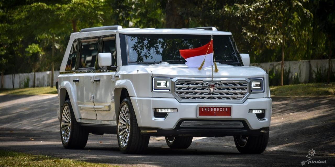 FOTO: Spesifikasi dan Tampilan Detil Maung Garuda Limousin yang Jadi Mobil 'Indonesia 1' Prabowo, Gagah dan Antipeluru!