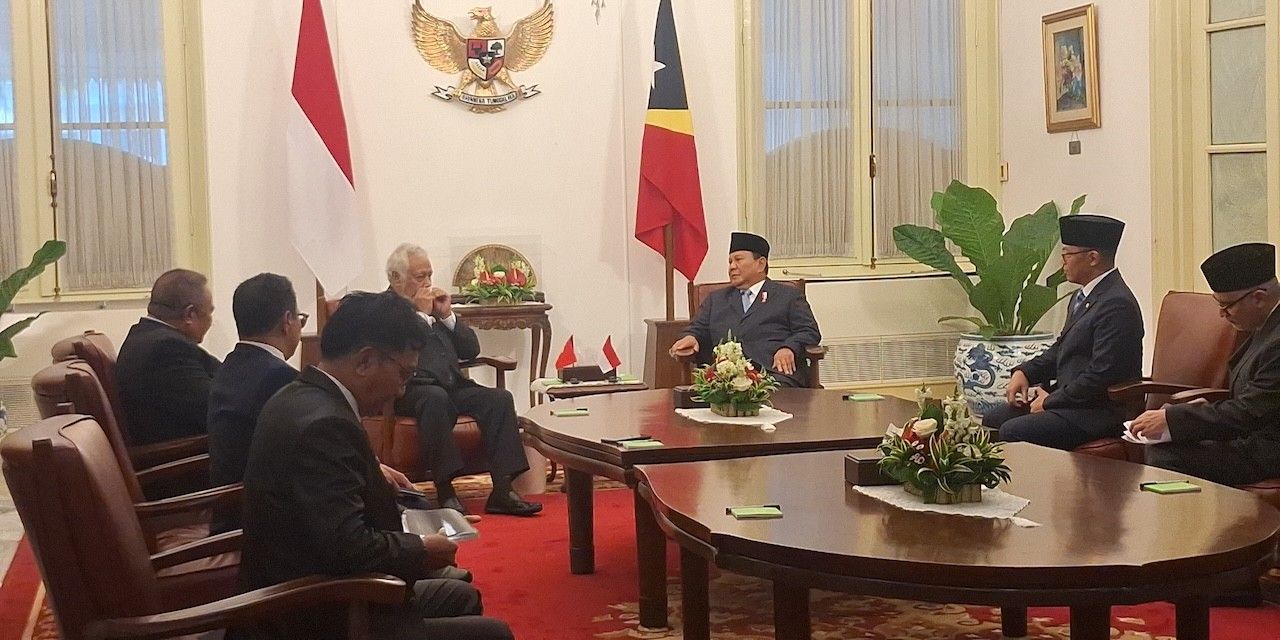 Momen Akrab Pertemuan Prabowo-PM Timor Leste di Istana Merdeka