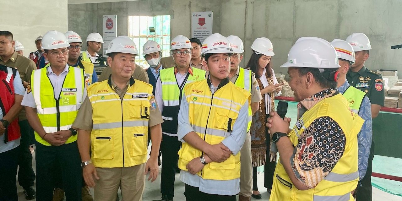 Setelah MRT, Gibran Kini Tinjau Proyek LRT Fase 1B