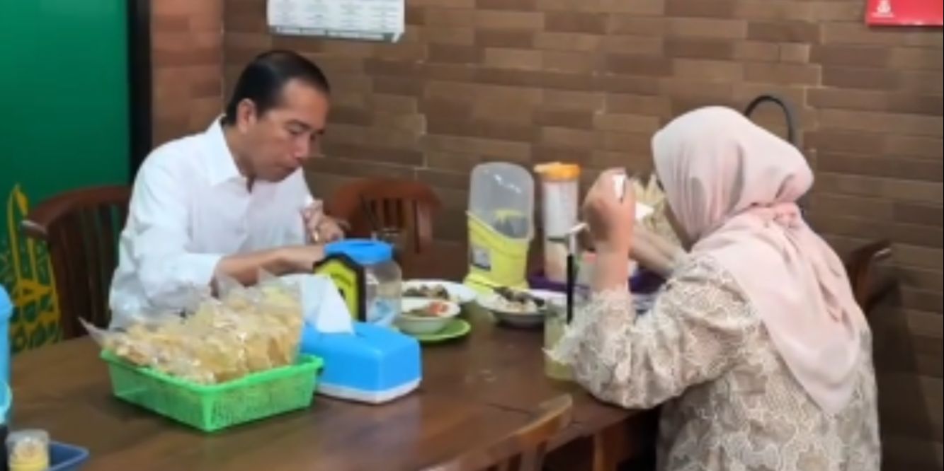 FOTO: Dua Hari Purnatugas Presiden, Jokowi Nikmati Momen Romantis Makan Berdua dengan Iriana